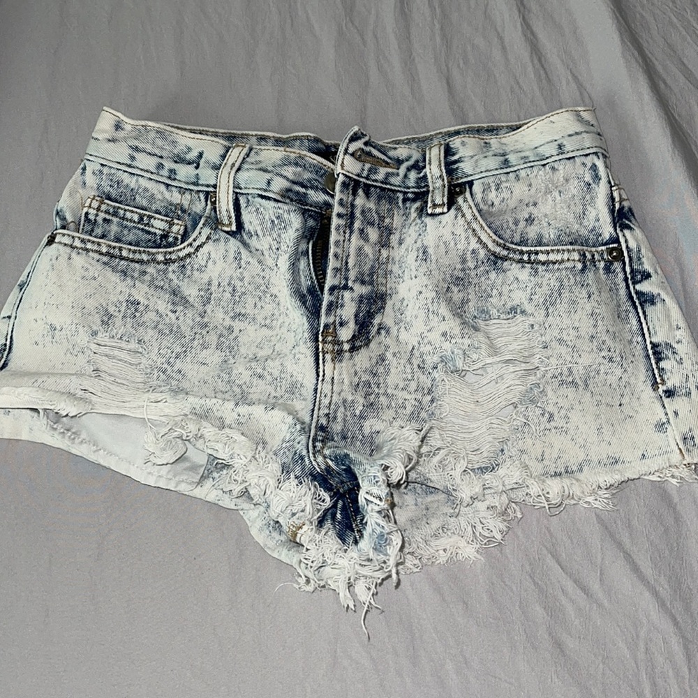 Distressed Jean Shorts